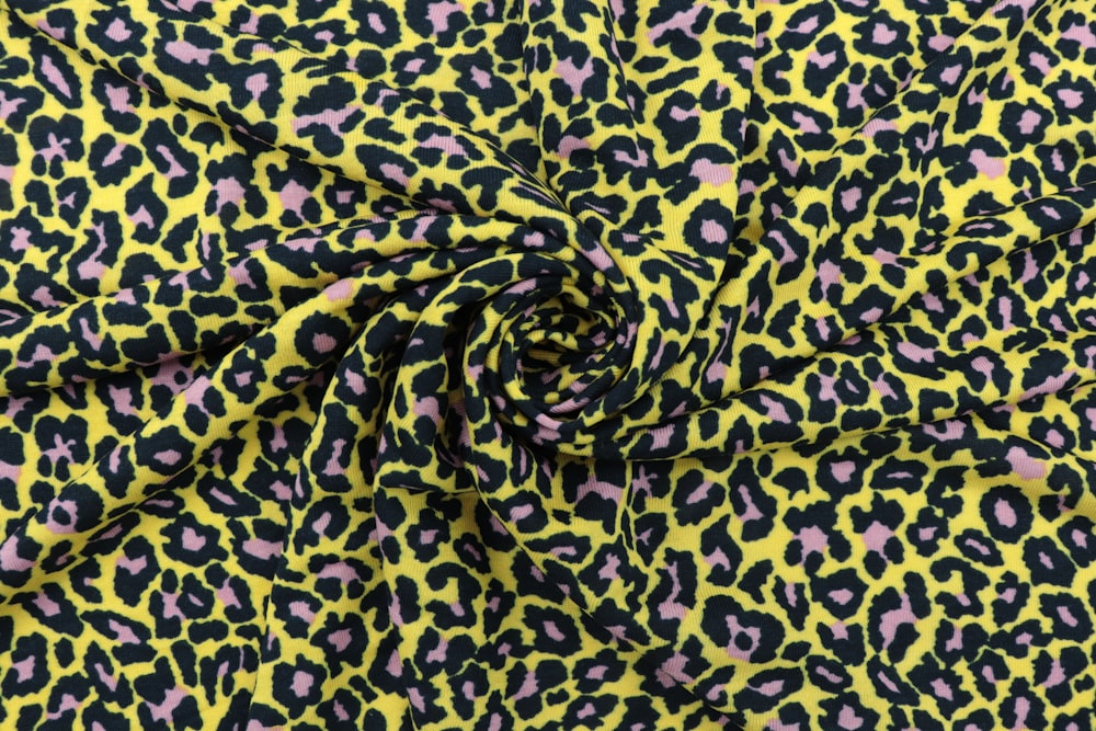 black and white leopard textile