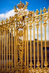 gold steel cross with cross