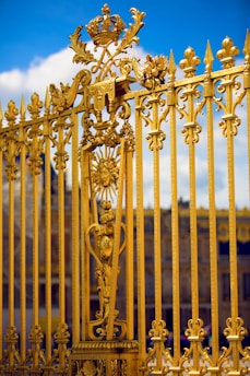 gold steel cross with cross
