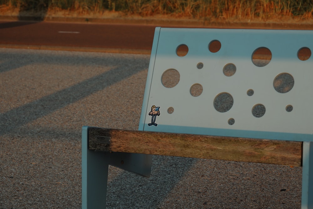 white and black polka dot board