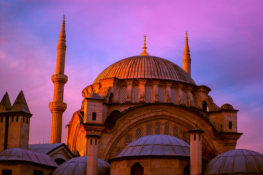 brown and beige dome building