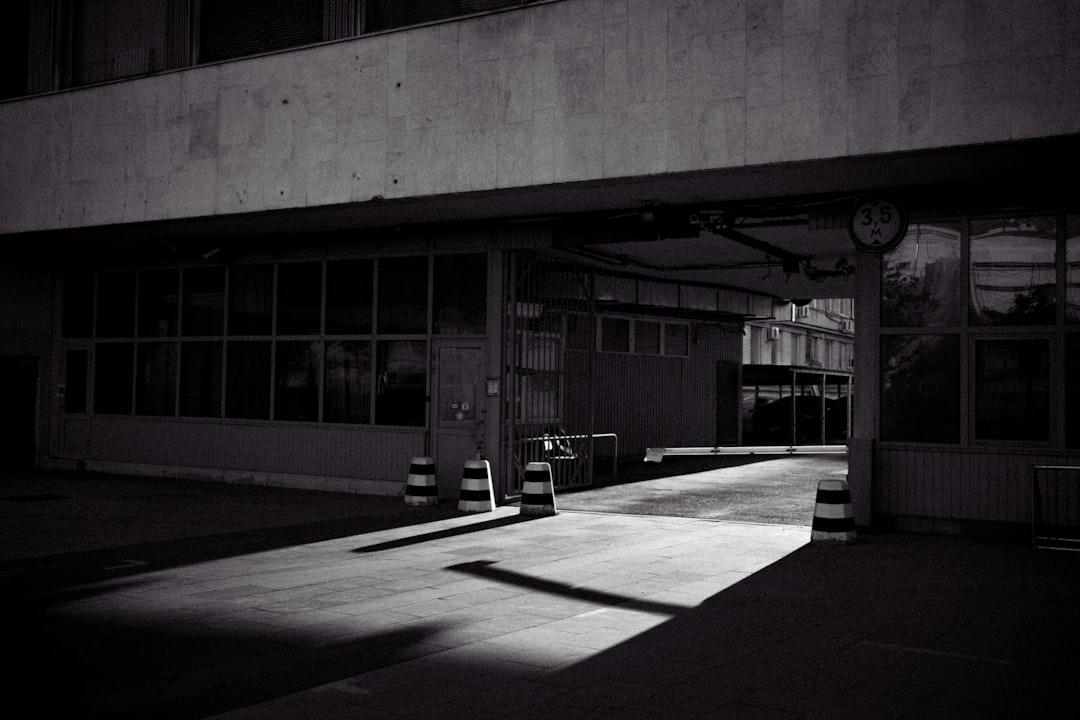 grayscale photo of building during daytime