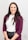 woman in red cardigan smiling
