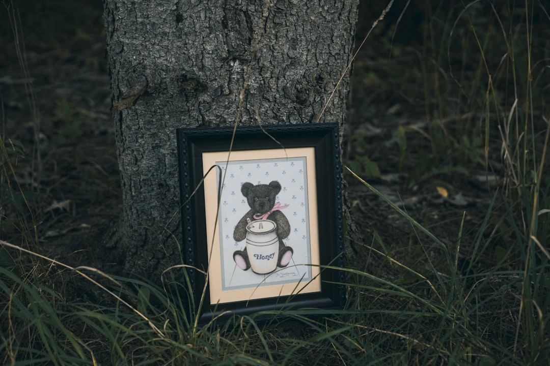 black framed photo of a girl in black dress