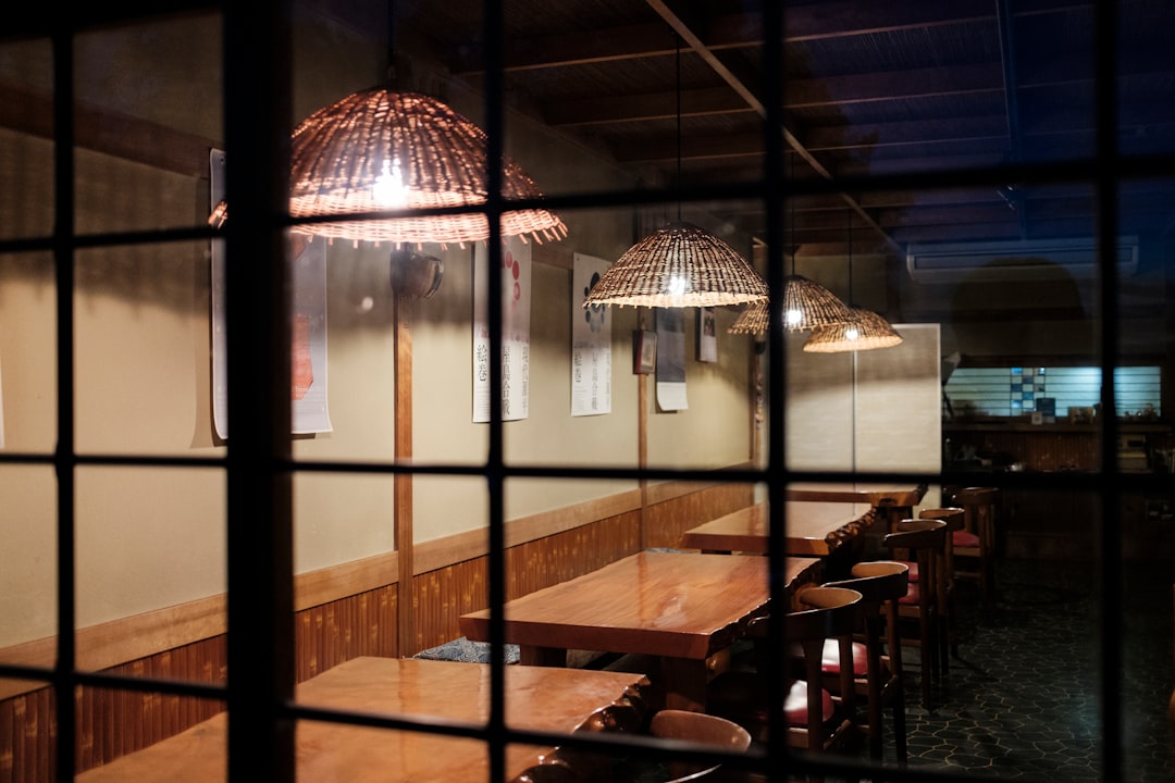 brown wooden table and chairs