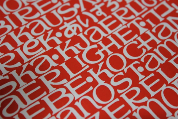 Red and white paisley textile pattern