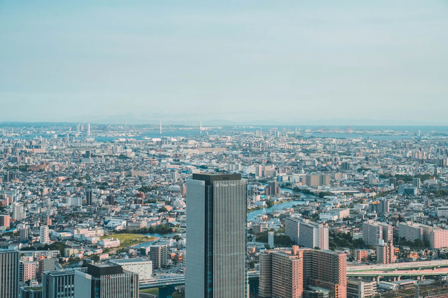 Nagoya city skyline