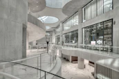 High-resolution photo of a sleek, modern apartment interior