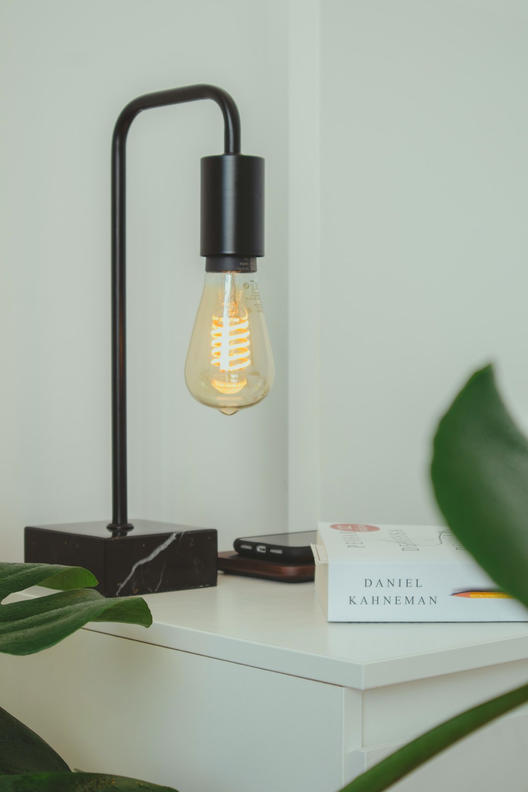 black and yellow desk lamp