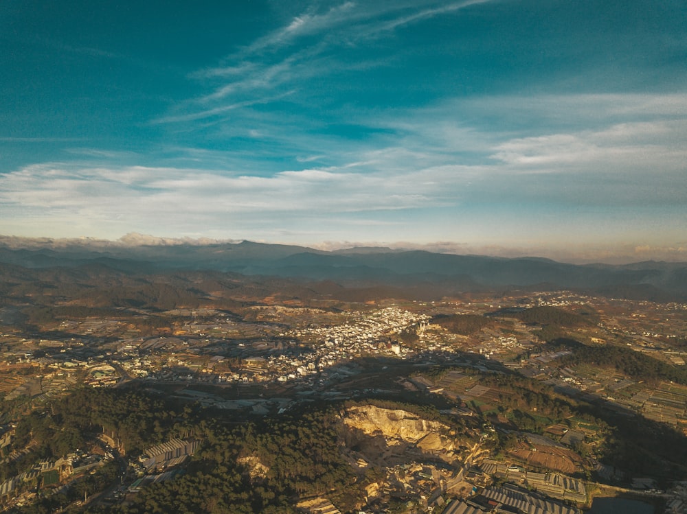 aerial view of city during daytime