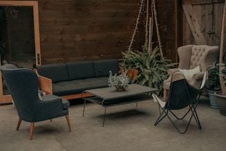 black metal framed glass top table