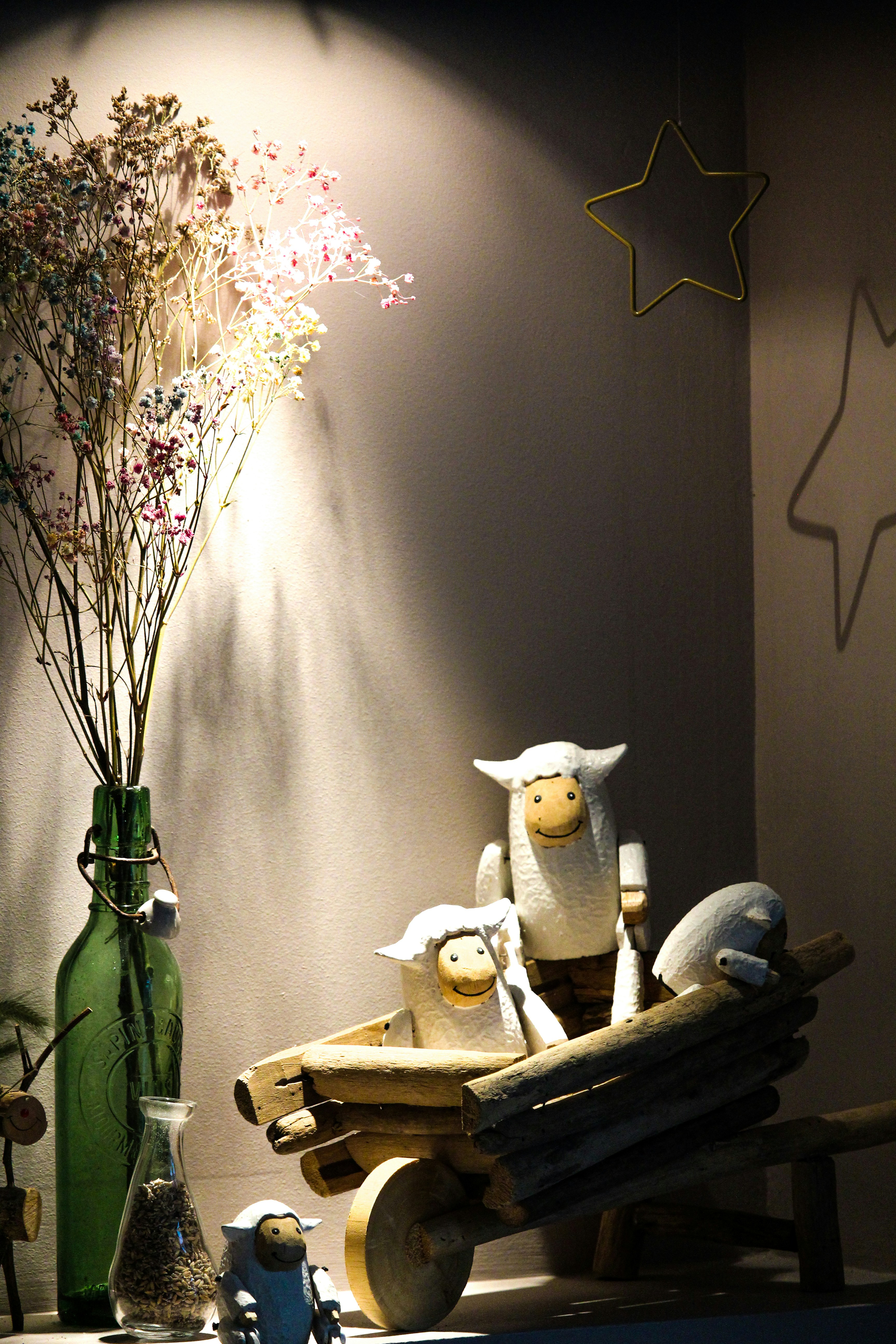 white and purple flowers in vase