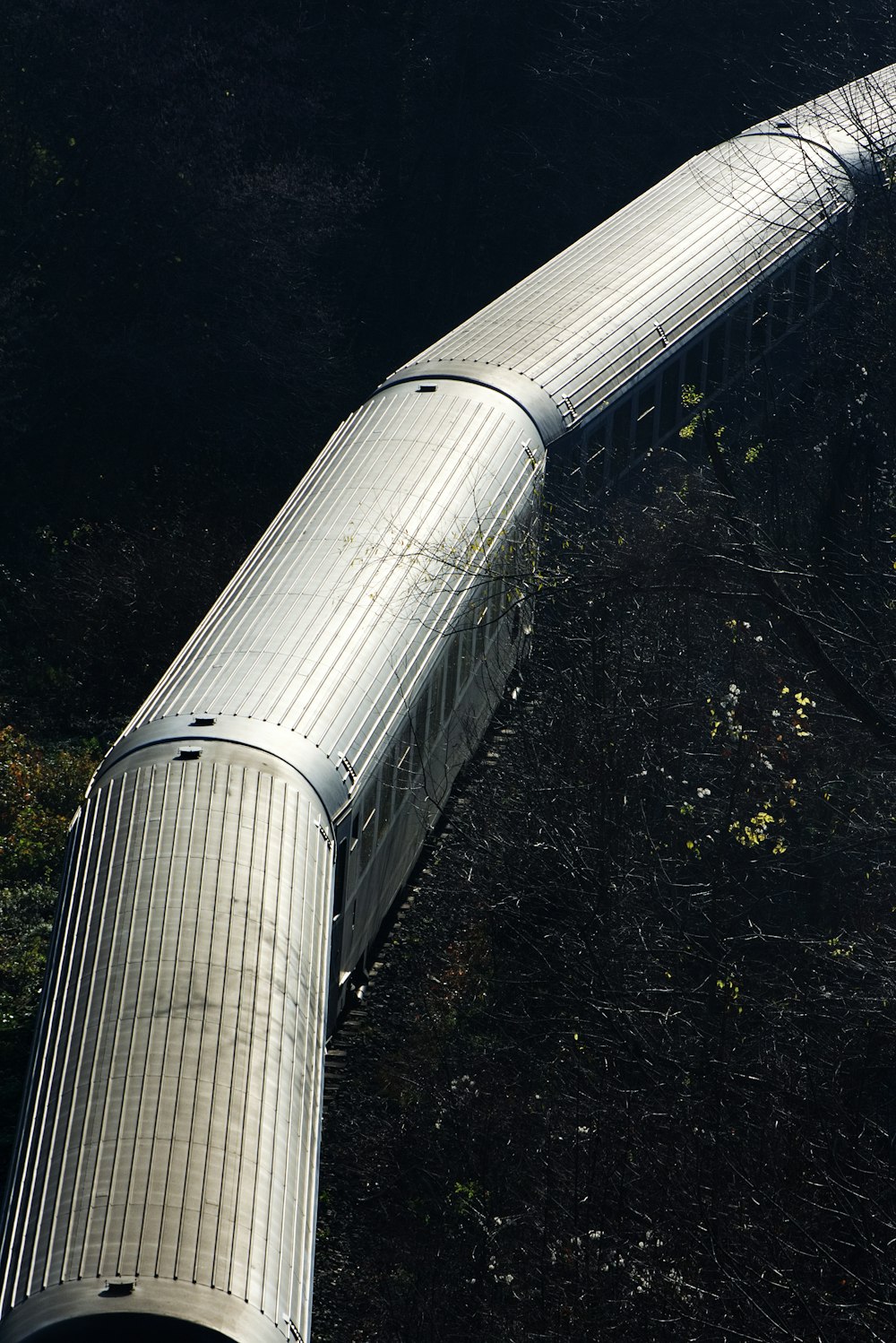 white and black train rail