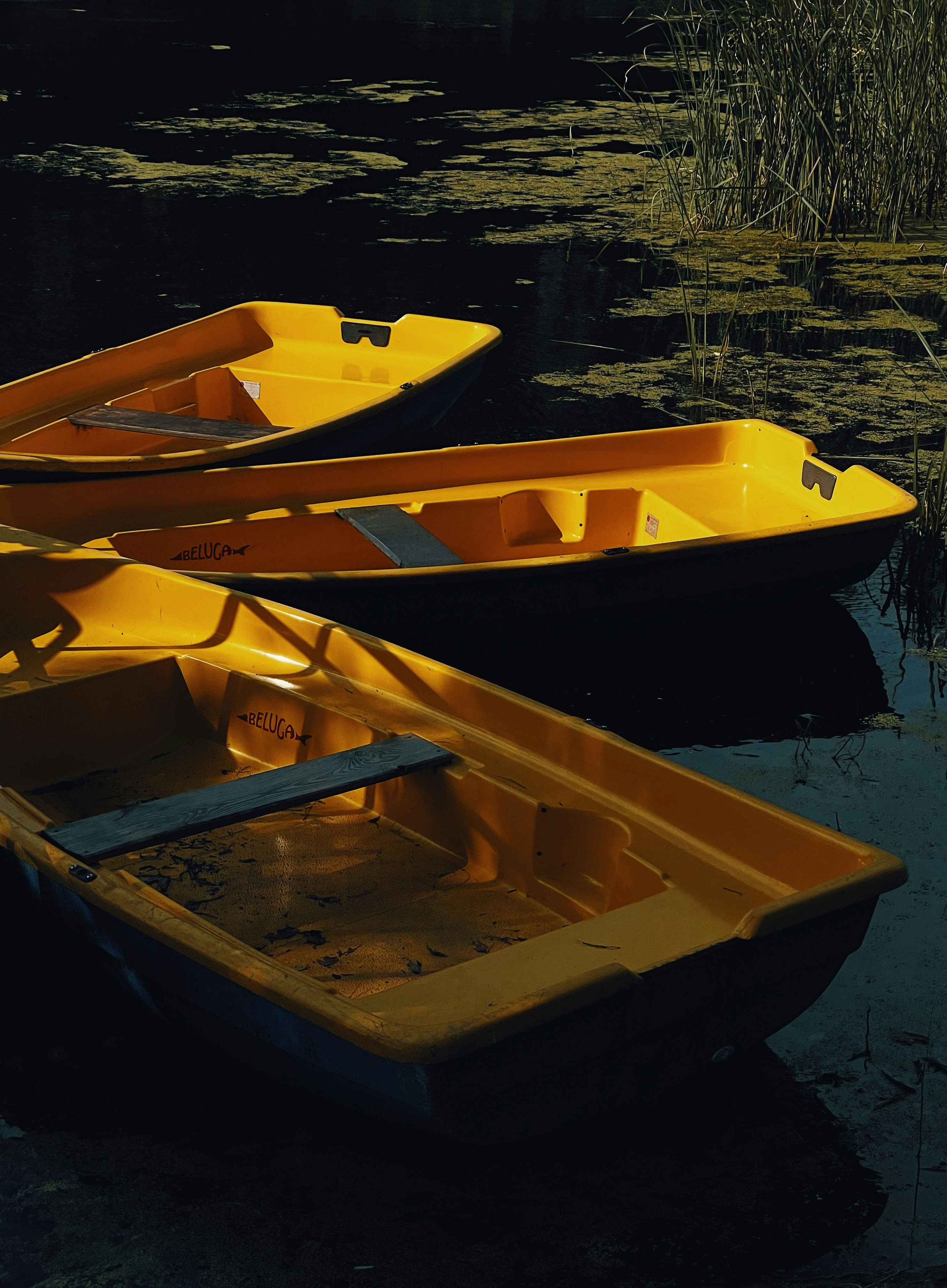 yellow kayak on body of water