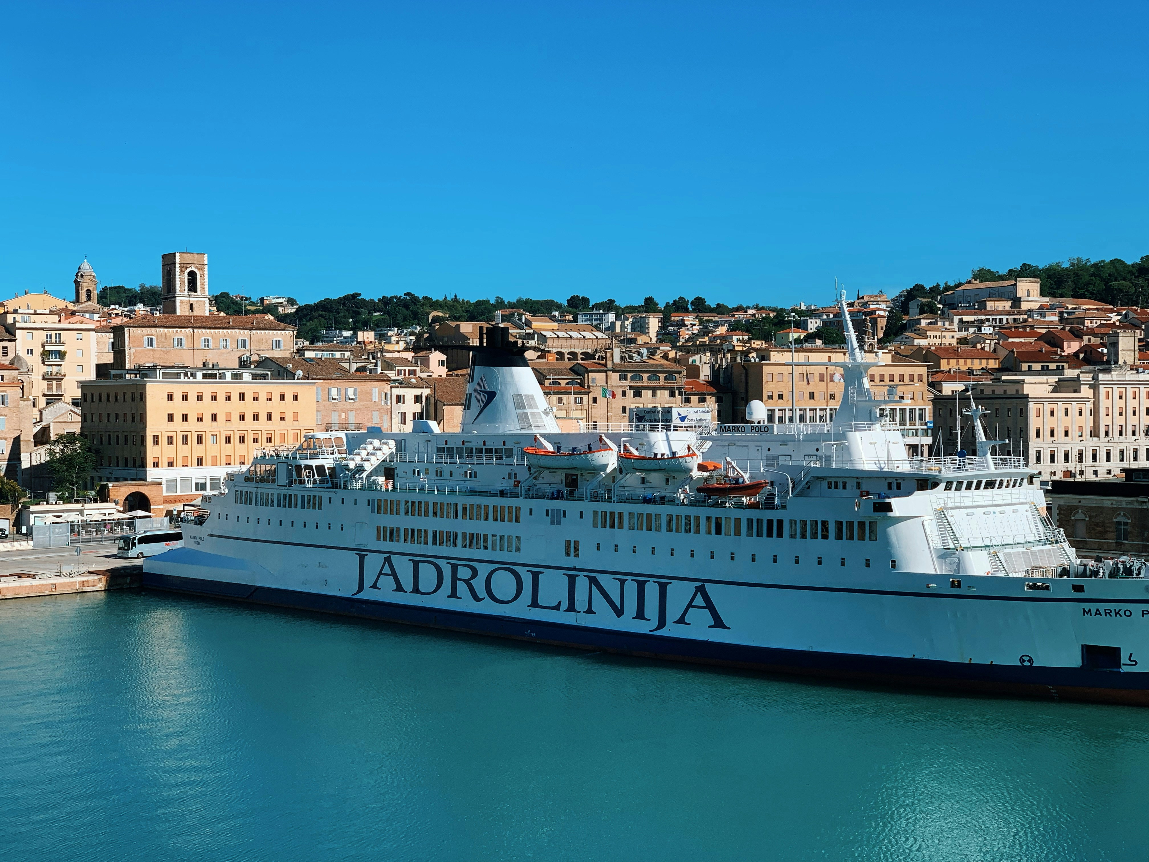 white cruise ship on dock during daytime