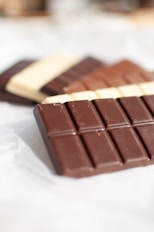 red and brown chocolate bar
