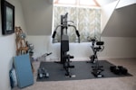 black and gray exercise equipment