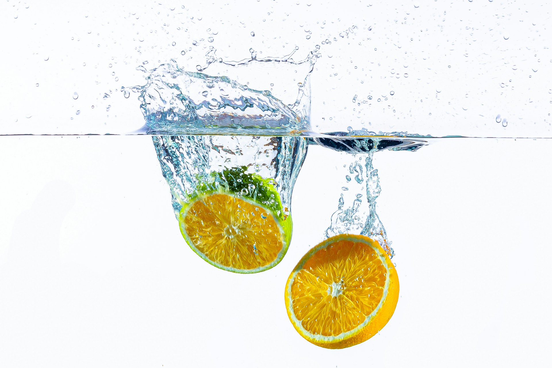 orange fruit in water with water