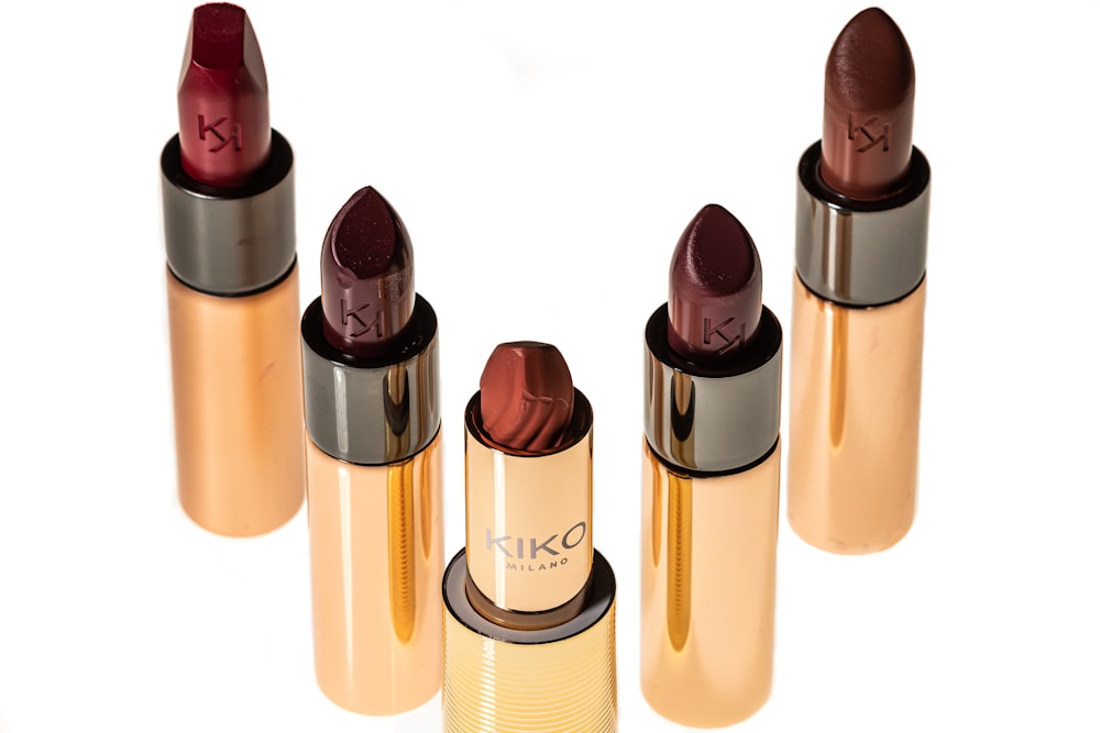 brown and red lipstick lot