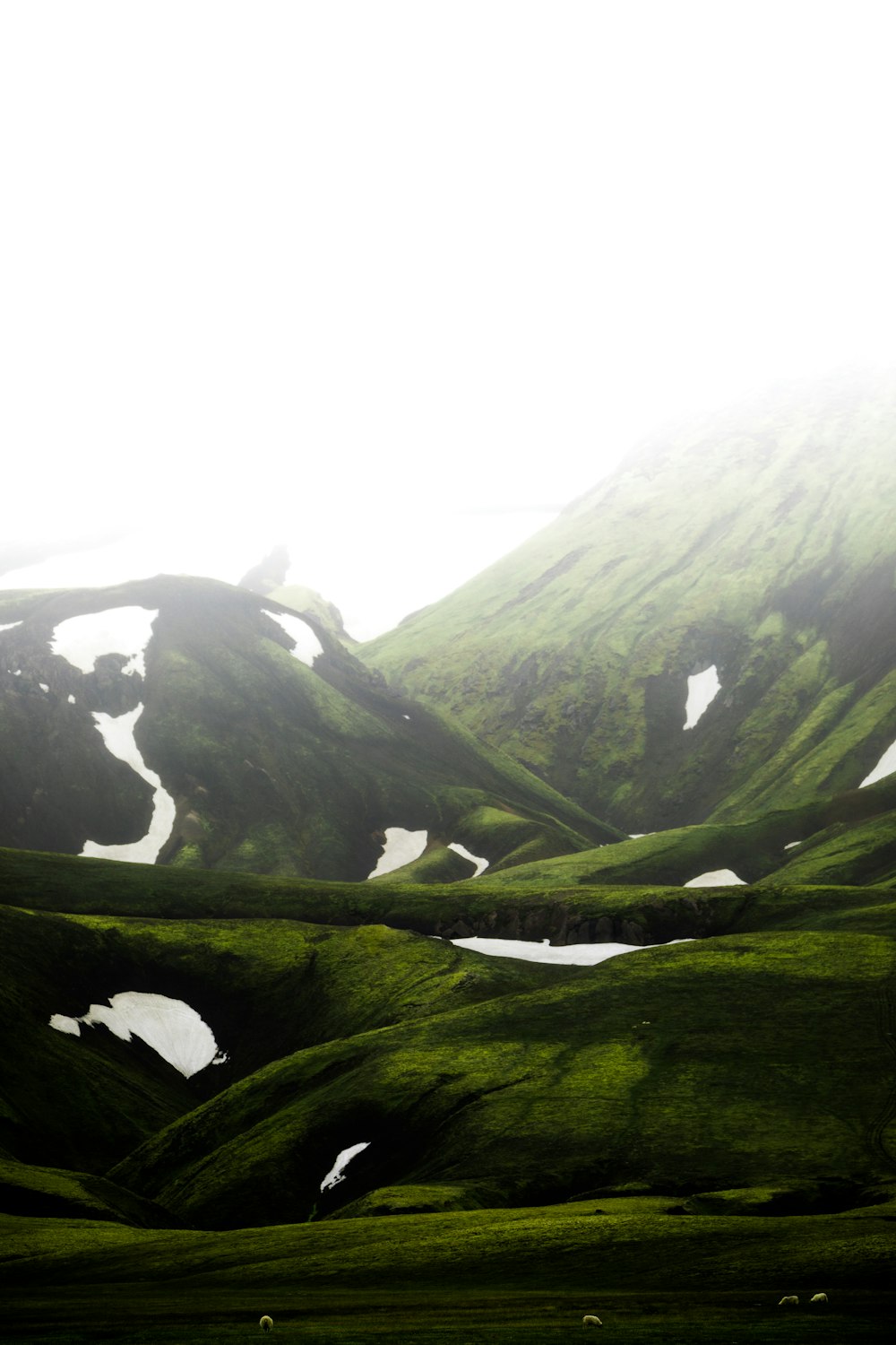 green mountain under white sky during daytime