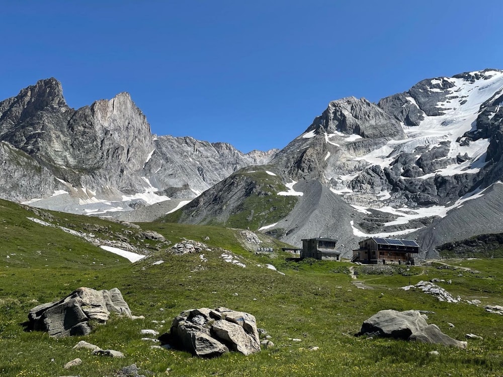 gray and white mountains under blue sky during daytime