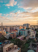Whitefield high-rises under blue sky