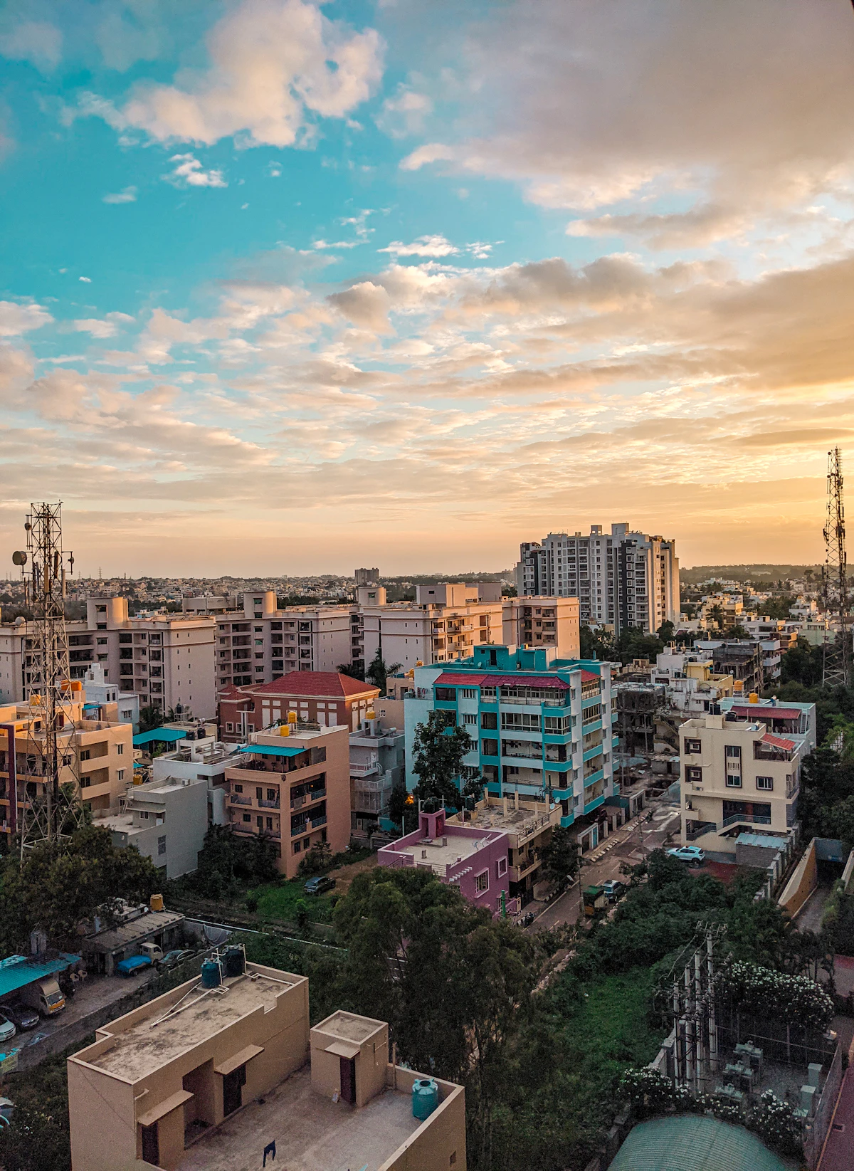 High-rise skyline near UB City, Bangalore