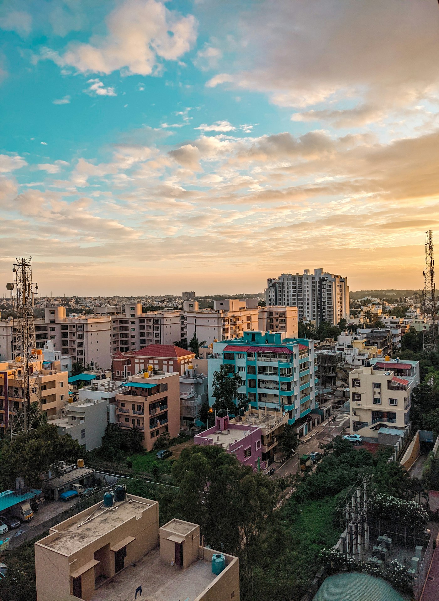 Bengaluru city skyline high-rise buildings Karnataka
