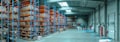 Forge warehouse aisle — stock context