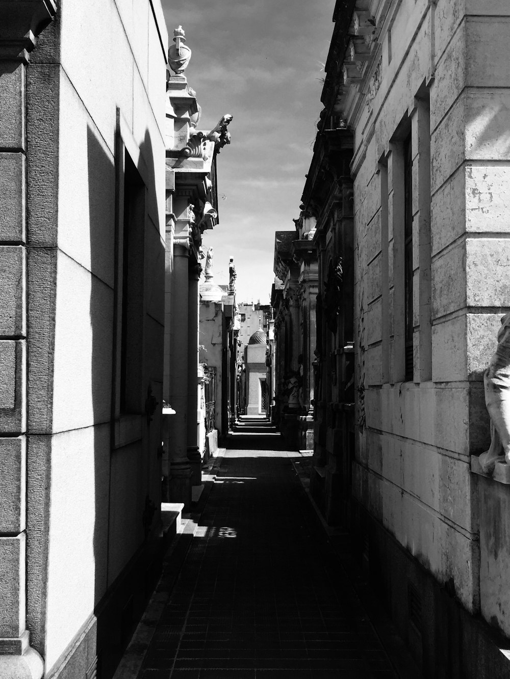 grayscale photo of a street light