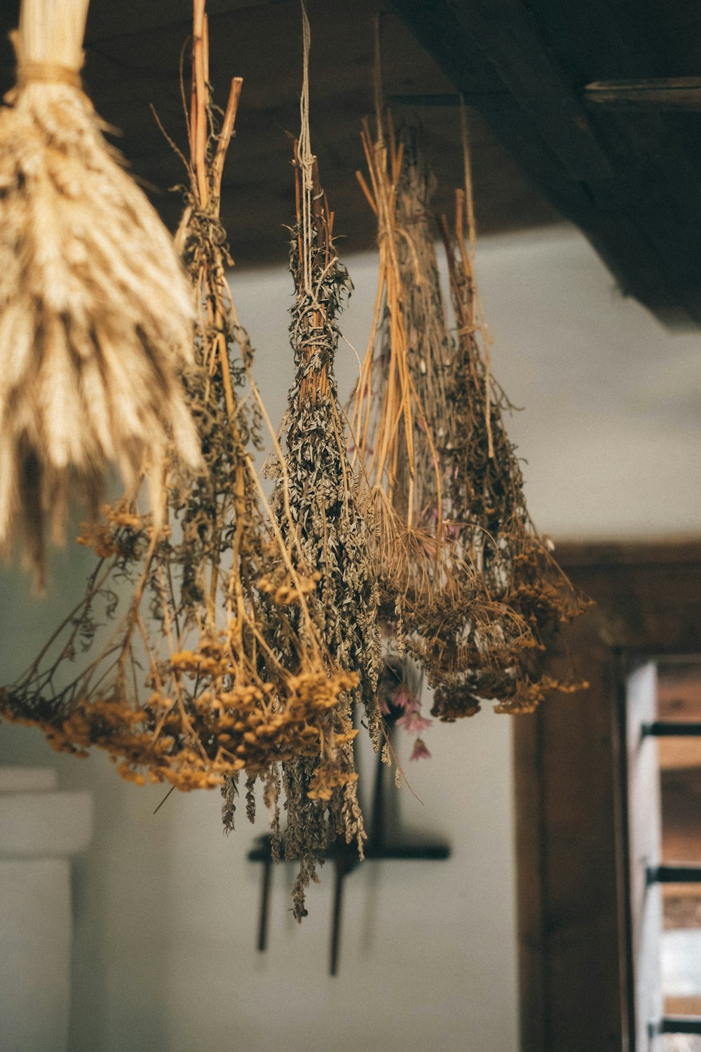 brown and black hanging decor