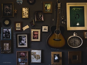 A whimsical gallery wall featuring playful, tongue-in-cheek art pieces with a darkly humorous twist.