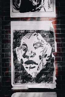 An artistic poster combining emotional expression and modern digital techniques with a soft, premium finish.