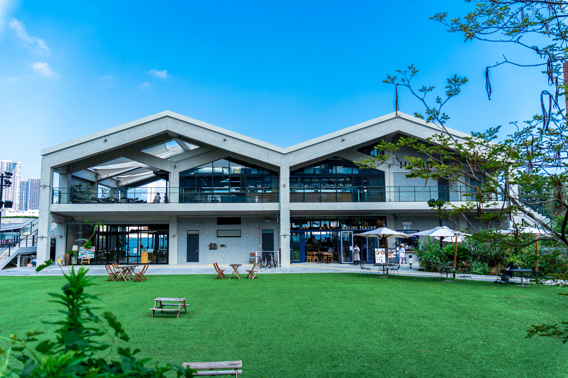 white and blue concrete building under blue sky during daytime