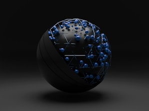 blue and white floral egg