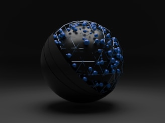 A sleek globe with interconnected nodes representing global business connections.