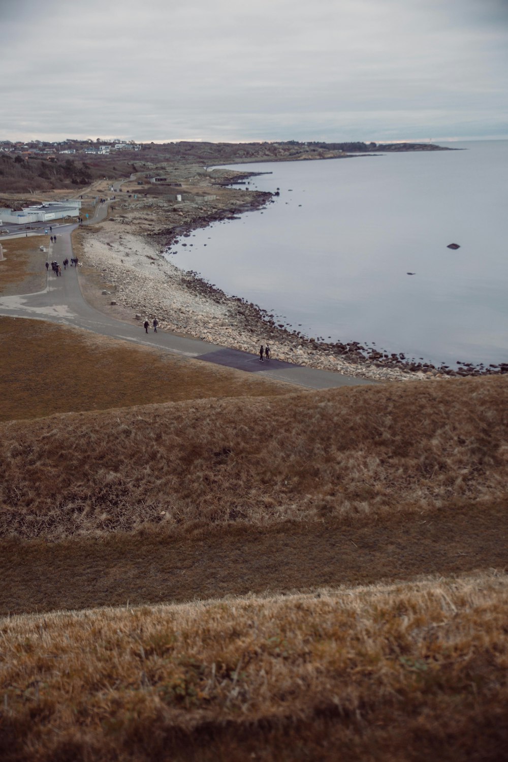 brown sand near body of water during daytime