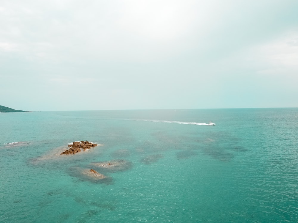 aerial view of island on sea during daytime