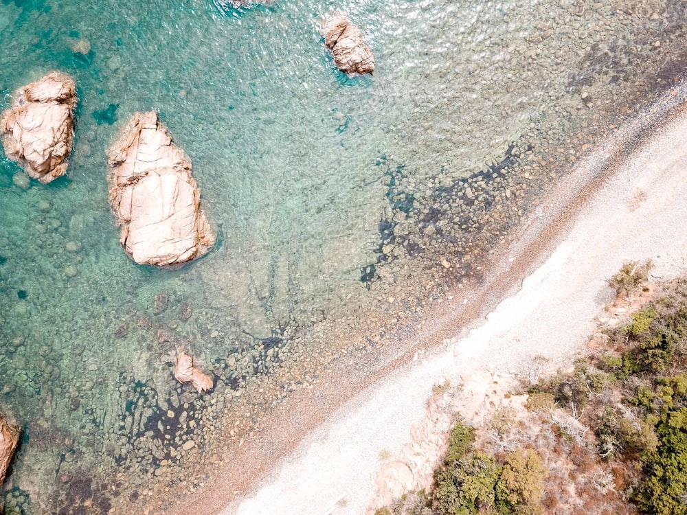 aerial view of body of water during daytime