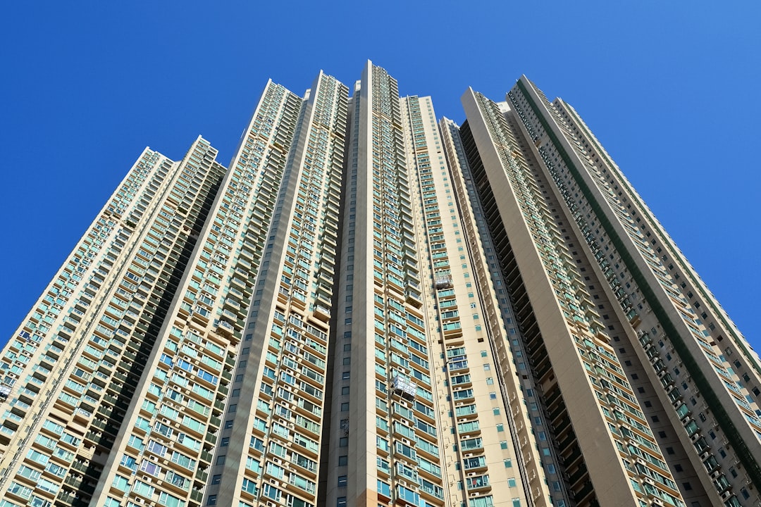 low angle photography of high rise building