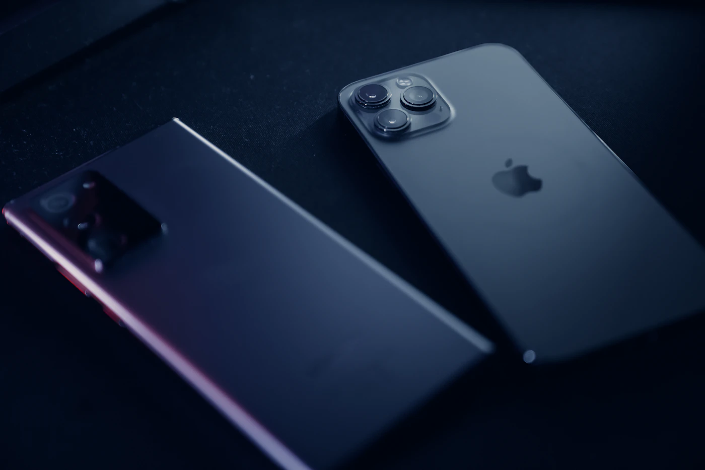 Two phones side by side