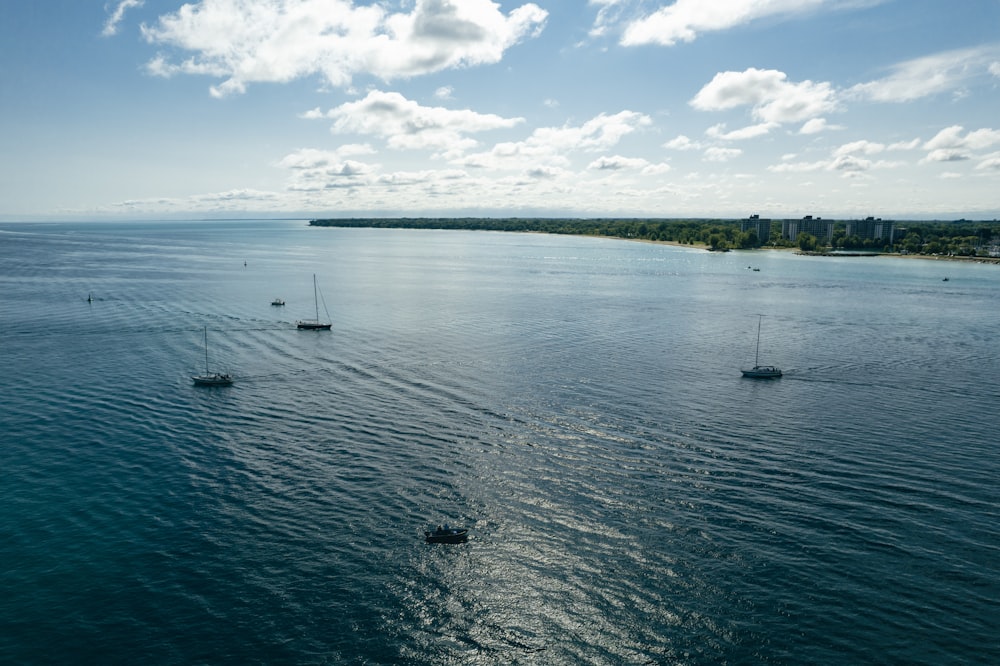 boat on sea under blue sky during daytime