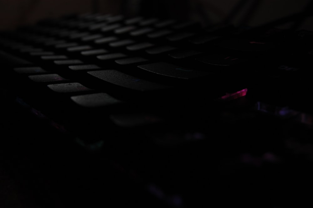 black and red computer keyboard