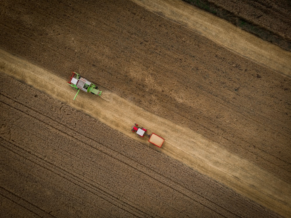 green and white toy truck on brown carpet