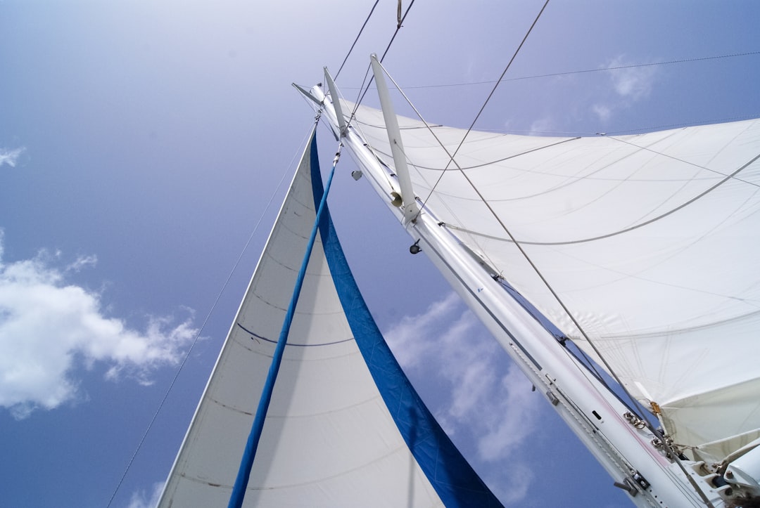 white and blue sail boat under blue sky during daytime