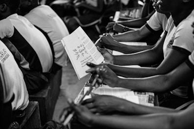 An engaging image of a group studying together.
