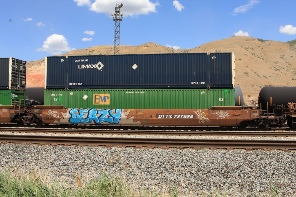 green and brown train under blue sky during daytime