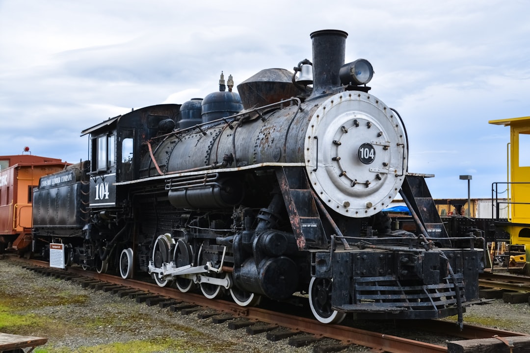 black and gray train under white clouds during daytime