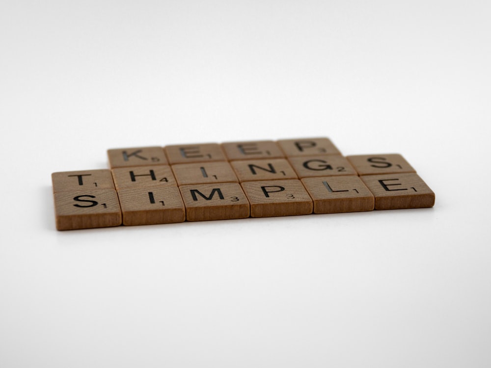 brown wooden blocks on white surface