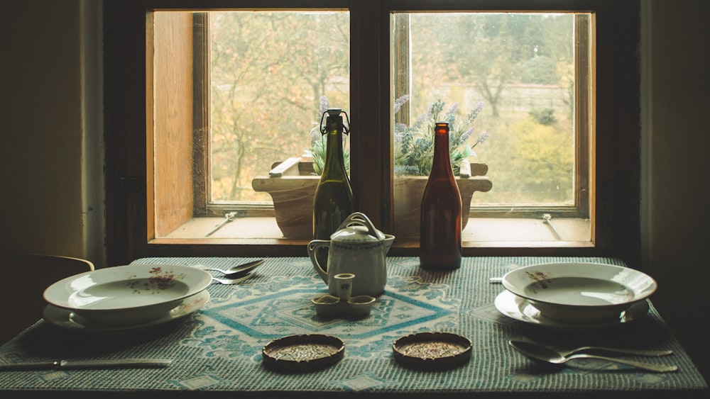 white ceramic bowl on table